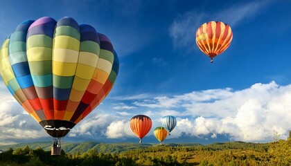 Fototapeta premium hot air balloon in flight
