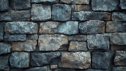 Obraz premium Stacked stone rustic wall finish design high resolution wallpaper