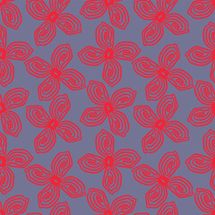 textile design with beautiful flowers pattern image