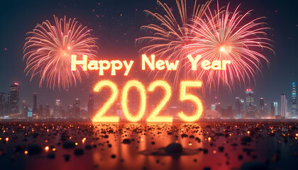 2025 Is Here Shine Bright, Dream Big, Ai generated
