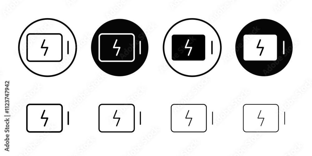 Poster Charging battery icon web design in vector