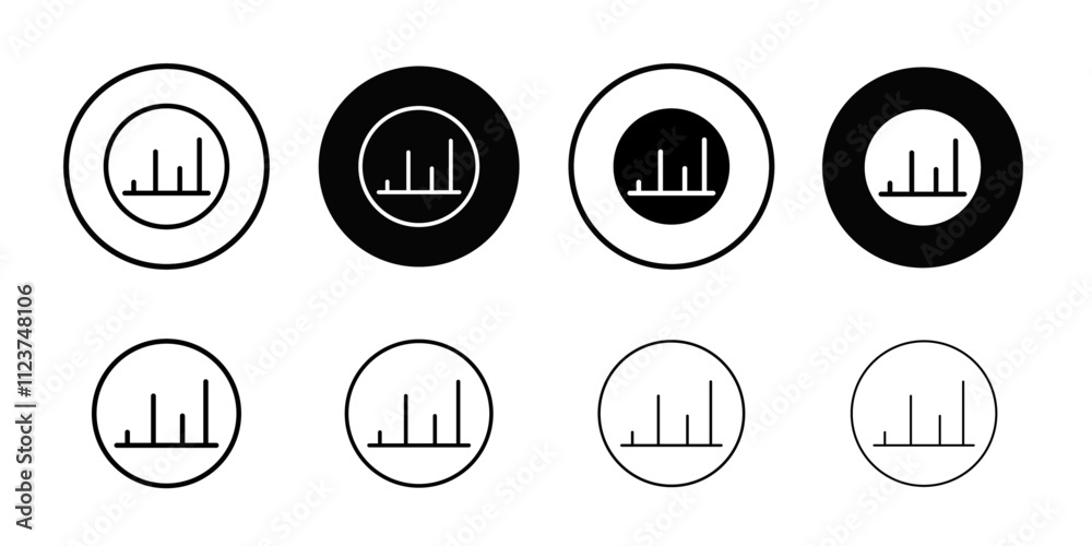 Poster chart icon web design in vector