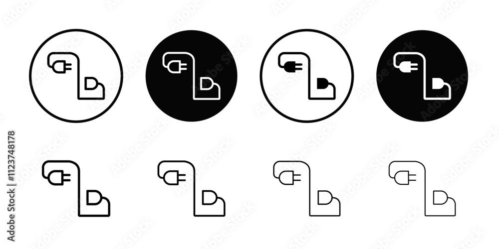 Poster Connect plug icon web design in vector