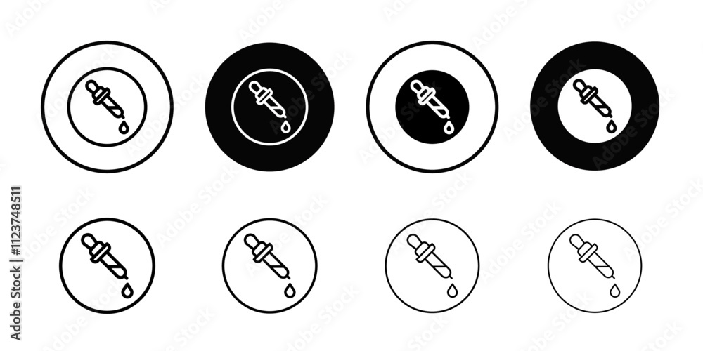 Poster Dropper icon web design in vector