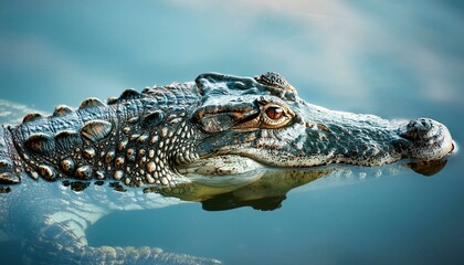Fototapeta premium crocodile in the water