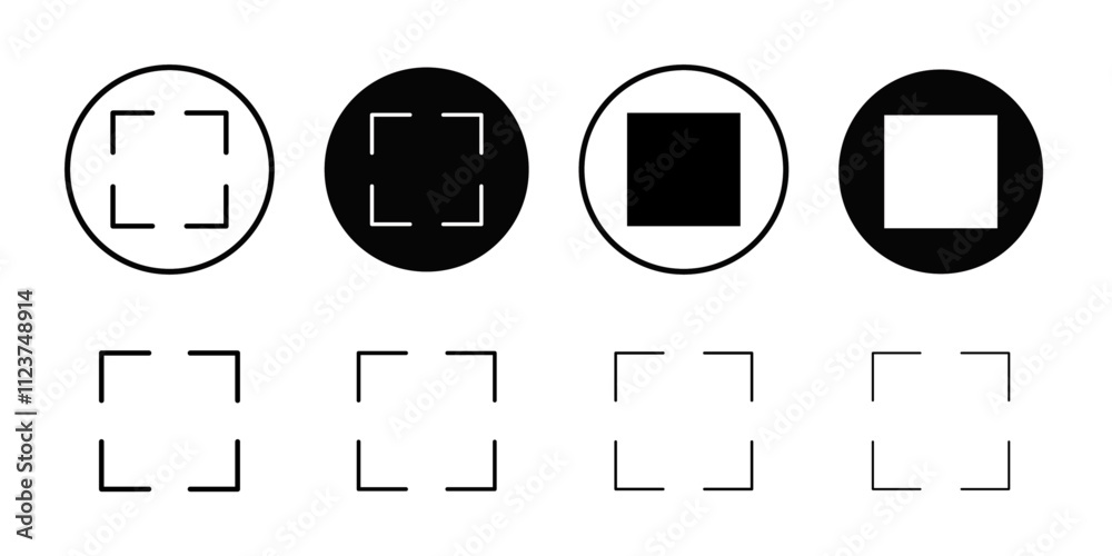 Poster Full screen icon web design in vector