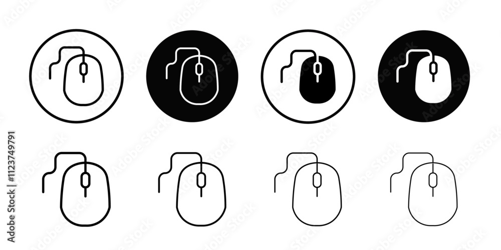 Aufkleber Mouse icon web design in vector