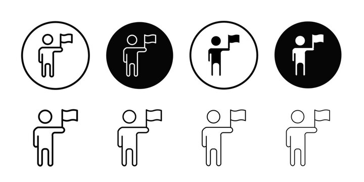 Surrender, capitulate, give up icon web design in vector