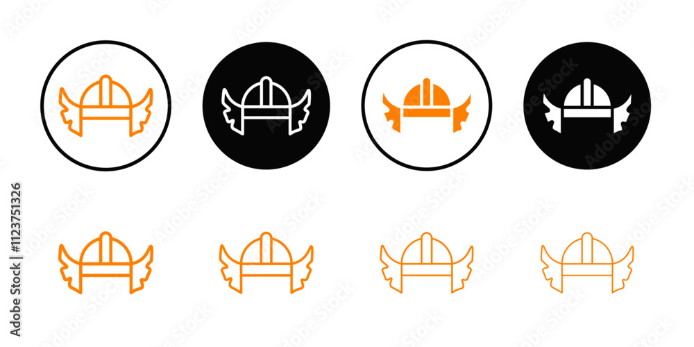 Poster valkyrie icon web design in vector