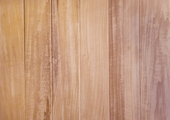 Fototapeta premium Surface row of planks of peeling, rubbed, faded, tangled, lumpy, bamboo wood. Surface for commercial photography of products. Raw, vintage, wrapping 3D models. Free space for text. Top, close up