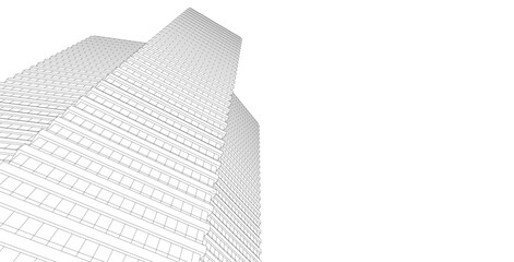Fototapeta premium architecture building 3d 