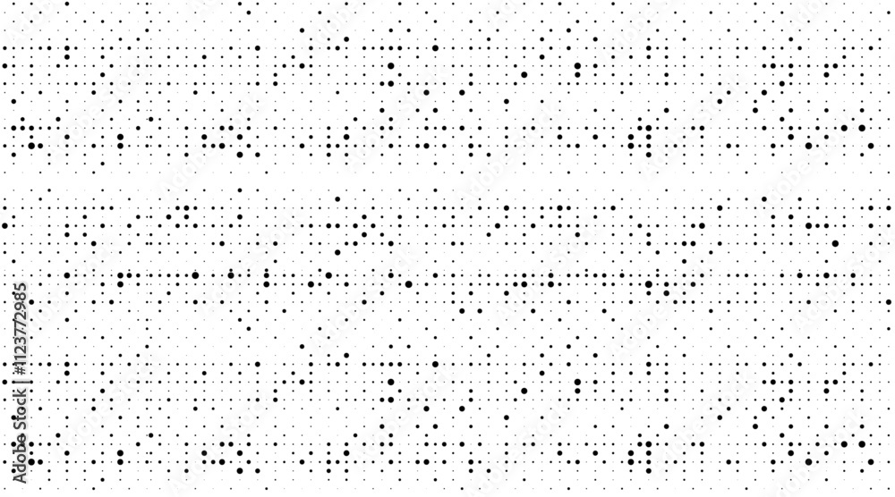 Aufkleber halftone dot seamless pattern. black fading points isolated on transparent background for print, ani