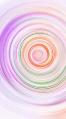 Obraz premium Pastel colored concentric circles swirling together create a mesmerizing vortex effect, offering a captivating backdrop for various design projects and artistic expressions