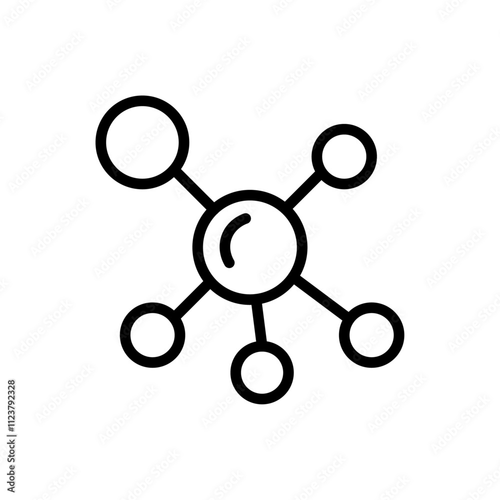 Poster Antioxidant icon Outline vector for web ui