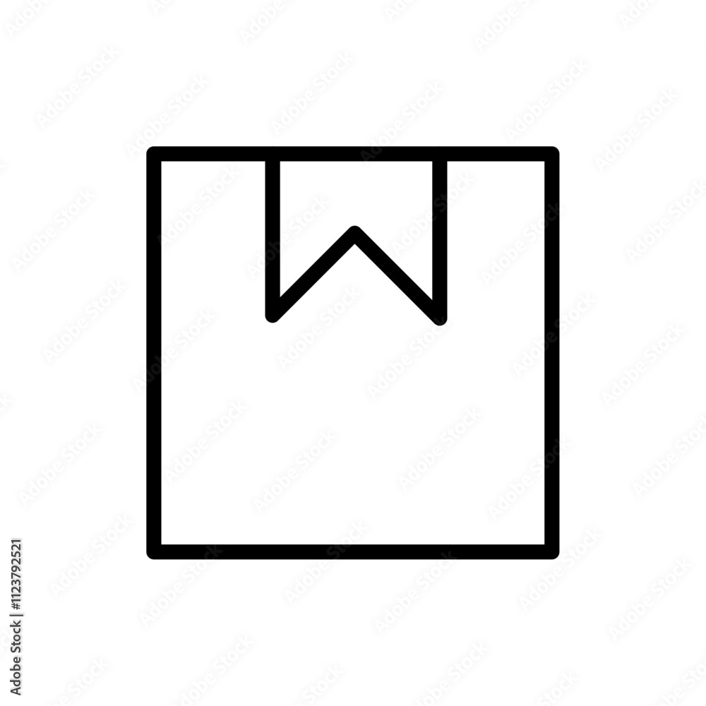 Poster Boxes icon Outline vector for web ui