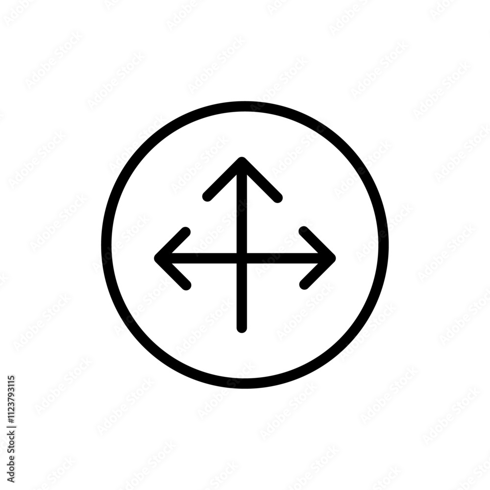 Poster Flexibility icon Outline vector for web ui