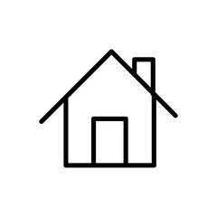 Obraz premium House icon Outline vector for web ui