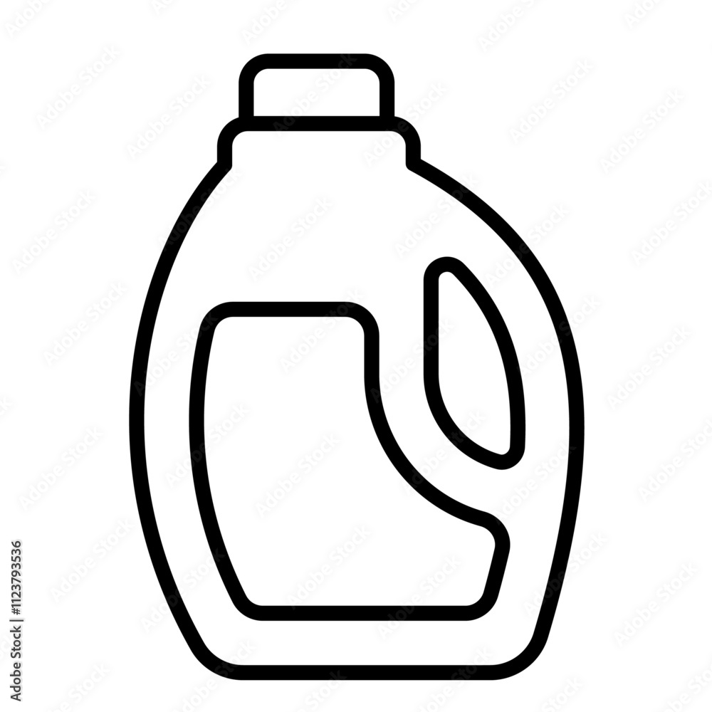 Aufkleber liquid detergent icon Outline vector for web ui
