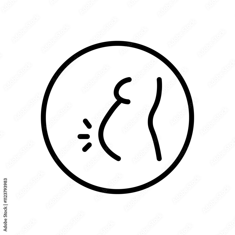 Poster Pregnancy icon Outline vector for web ui