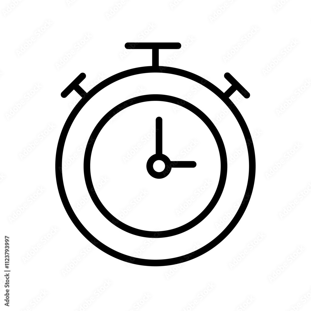 Poster Pocket watch icon Outline vector for web ui