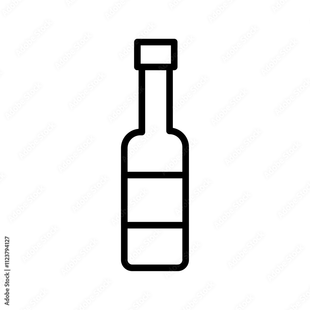 Aufkleber Sauce bottles icon Outline vector for web ui