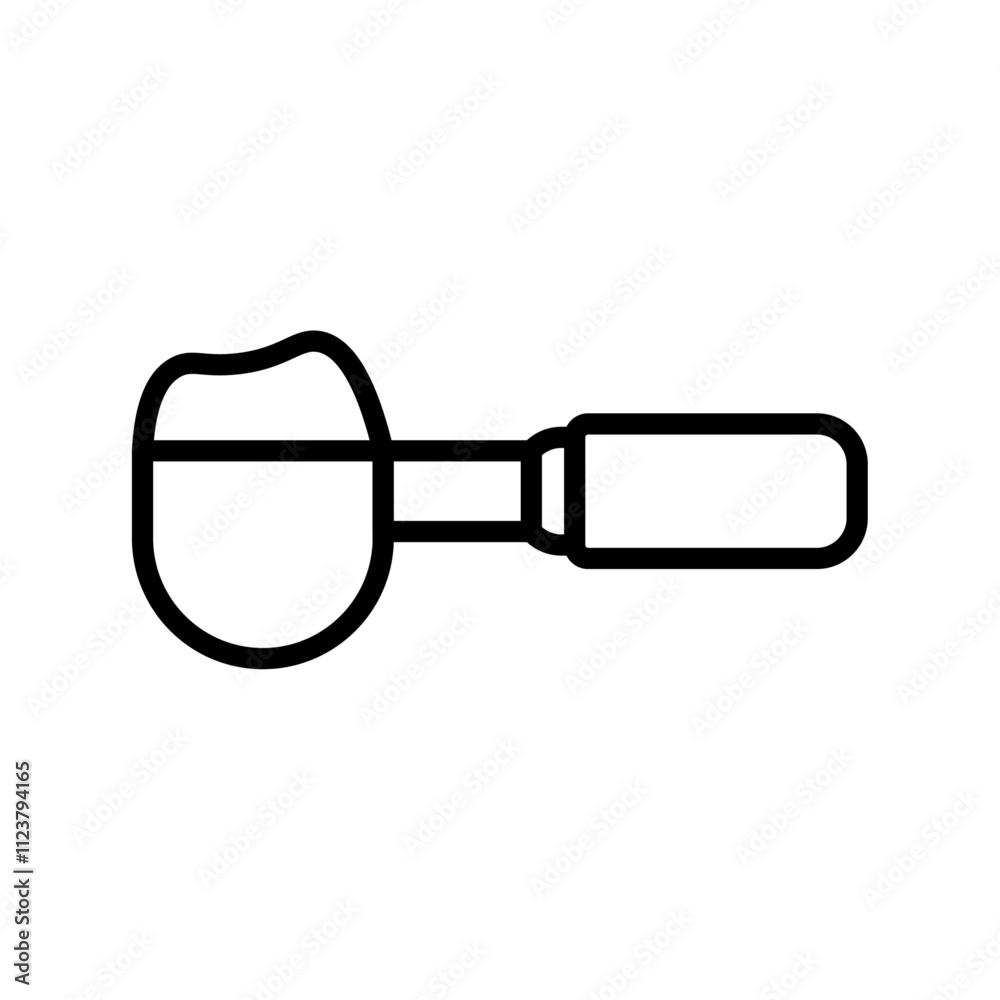 Aufkleber Scoop icon Outline vector for web ui