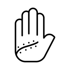 Obraz premium Scar icon Outline vector for web ui