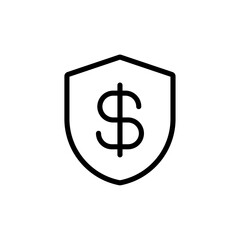Obraz premium Secure payment icon Outline vector for web ui