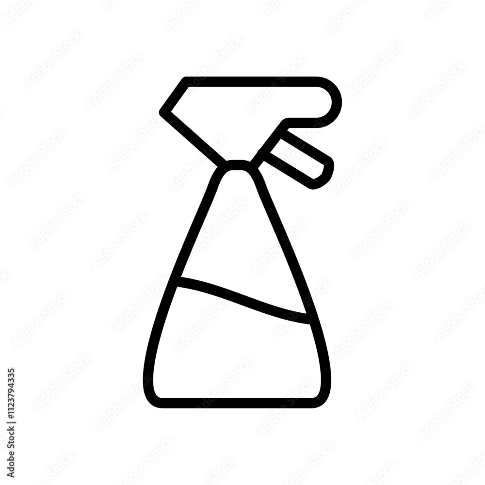 Aufkleber Spray bottle icon Outline vector for web ui