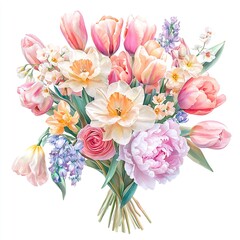 bouquet of spring flowers