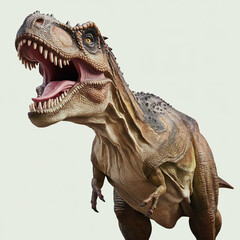 Fototapeta premium Tyrannosaurus Rex Dinosaur Roaring with Teeth