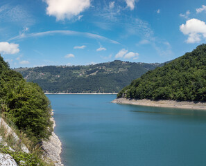 Fototapeta premium Zlatar lake (Zlatarsko jezero), Serbia.