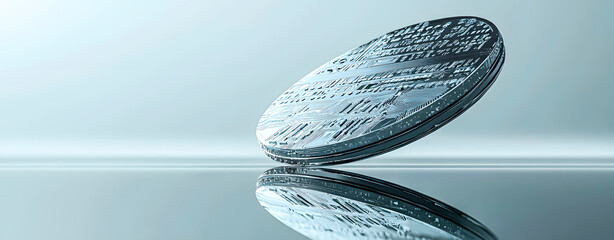 Obraz premium Manufacturing of semiconductors and microchips for artificial intelligence technology.