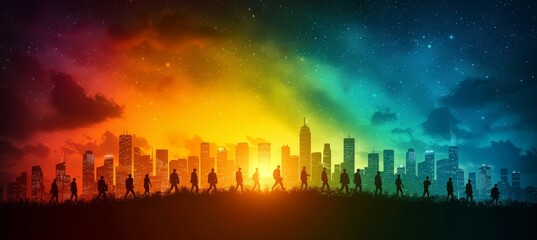 Artistic depiction of laborers in watercolor style showcasing their dedication and teamwork