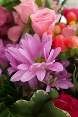 Obraz premium Purple flower in bouquet