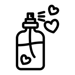 Fototapeta premium romantic Line Icon