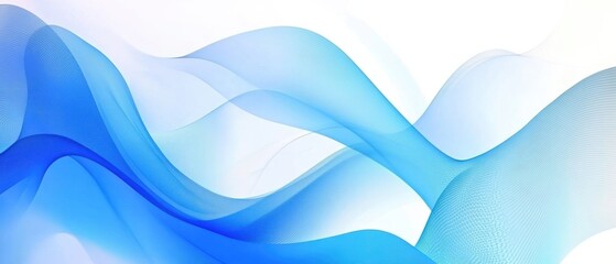 Fototapeta premium Abstract Blue Wave Background: Elegant Swirling Design for Modern Projects