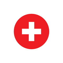 Obraz premium Medical cross icon. vector flat black trendy style illustration for web and app..eps