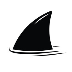 Shark fin moving vector illustration, shark fin icon, symbol clipart