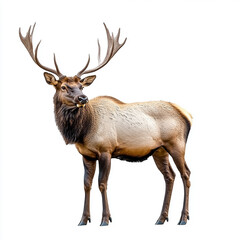 Elk isolated on white background