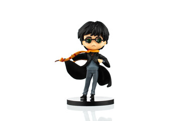 Naklejka premium Yerevan Armenia - September 23, 2024: Harry Potter toy on a white background.