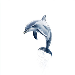 Obraz premium Dolphin isolated on white background