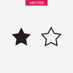 Obraz premium Star icon. Vector flat black simple trendy style illustration for web and app..eps