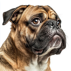 Obraz premium Bulldog dog isolated on white background