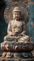 Buddha Sculpture, Centering Reality, Realistic, Light and Shadow
