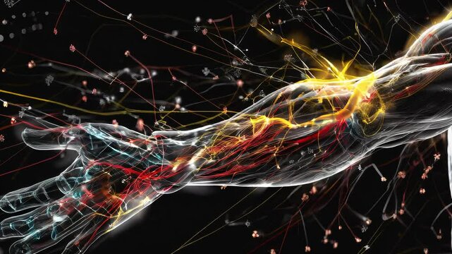 Neurogenic Thoracic Outlet Syndrome: The Arm Pain and Numbness - Visualize a person with highlighted nerves in the thoracic outlet