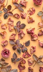 simple beautiful flower background with various colors as a wall decoration ornament ai generated