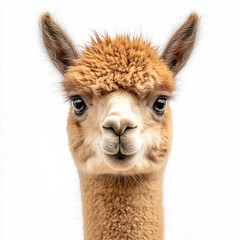 Obraz premium Alpaca isolated on white background