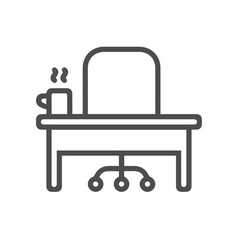 Chair icon symbol vector image illustration
