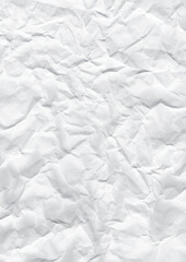 Obraz premium くしゃくしゃにした白い紙のテクスチャ